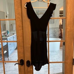 For love & Lemons size medium black tie back dress